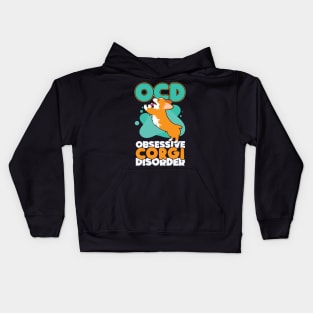 Obsessive Corgi Disorder Dog Pun Kids Hoodie